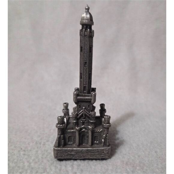 Metal Souvenir Water Tower Chicago Brass Travel Knick Knack Trinket - Picture 5 of 10